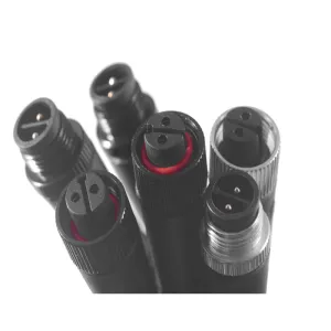 M12 male and female plug connector