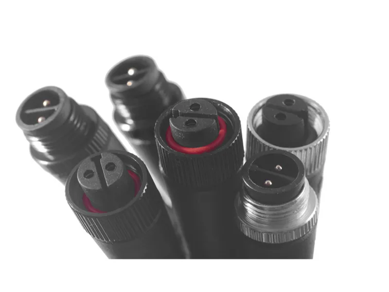 M12 male and female plug connector