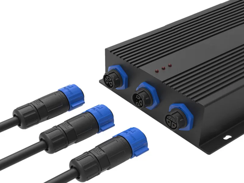Industrial waterproof plug 8/9-pin connector