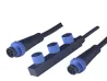 Three-way waterproof connector