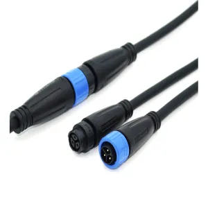 Waterproof male and female terminal wiring