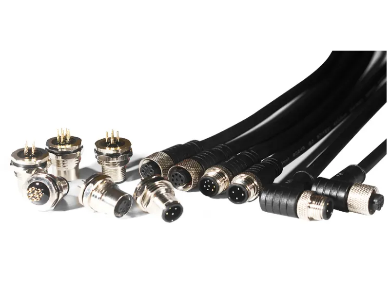 M12 circular metal thread connector
