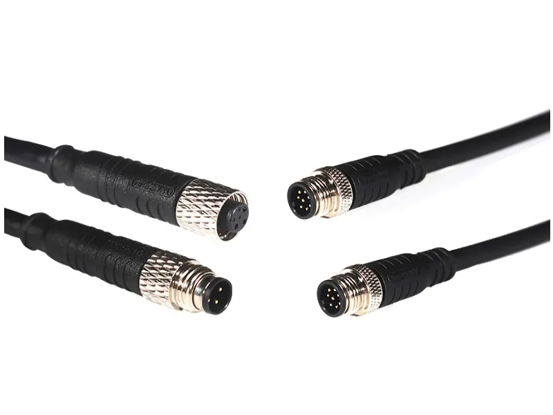 M8 circular connector display wire harness transmission