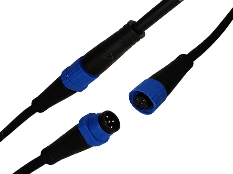M15 injection molded waterproof connector