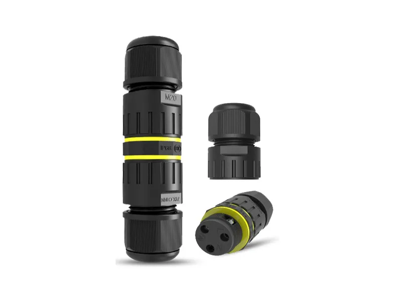 Straight-through joint outdoor cable connector