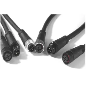 M12 metal nut male and female plug connector