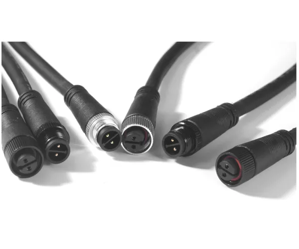 M12 metal nut male and female plug connector