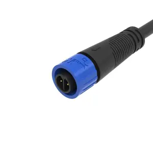 M12 2-pin and 3-pin automatic locking type cable connector