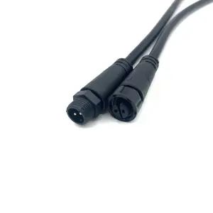 M12 line end wall-mounted 220V connector