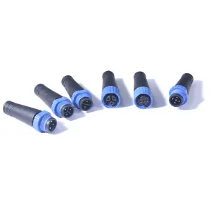 M15 male and female push wire 5-pin PVC connector