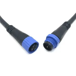 M15 LED insulated 2-PIN 28-12AWG connector