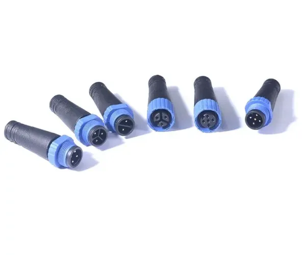 M15 male and female push wire 5-pin PVC connector