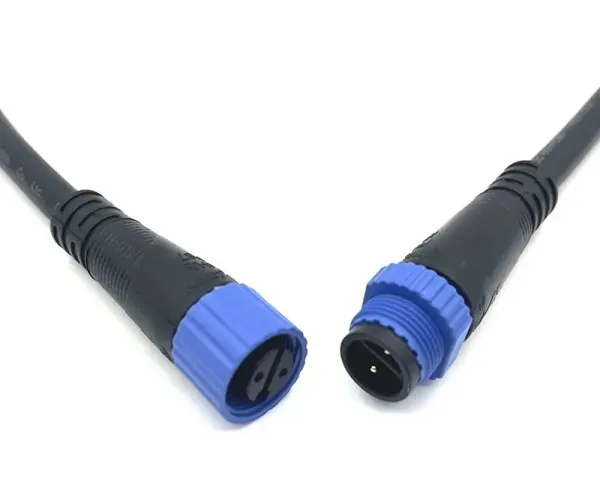 M15 LED insulated 2-PIN 28-12AWG connector