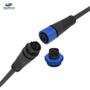 M12 2-pin panel waterproof connector