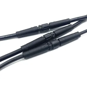 M8 3-pin LED cable male and female connector