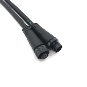 The male and female connectors of LED pins 2 and 3 are waterproof