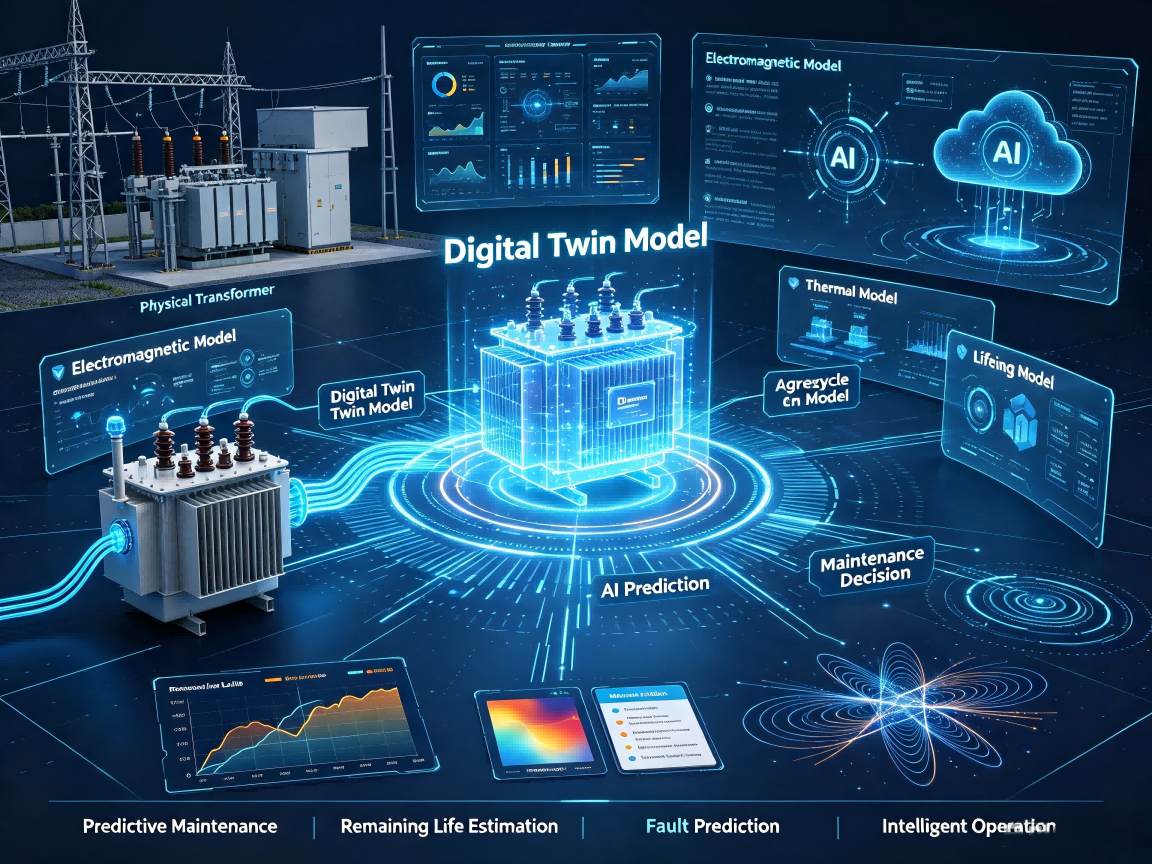 AI digital twin technology for transformer fault prediction and predictive maintenance