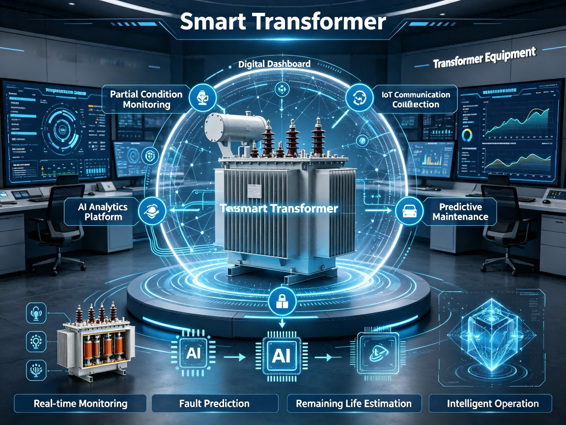 Smart transformer monitoring and digital twin technology for AI data center predictive maintenance