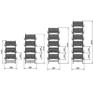 H-type Manual Quail Cage