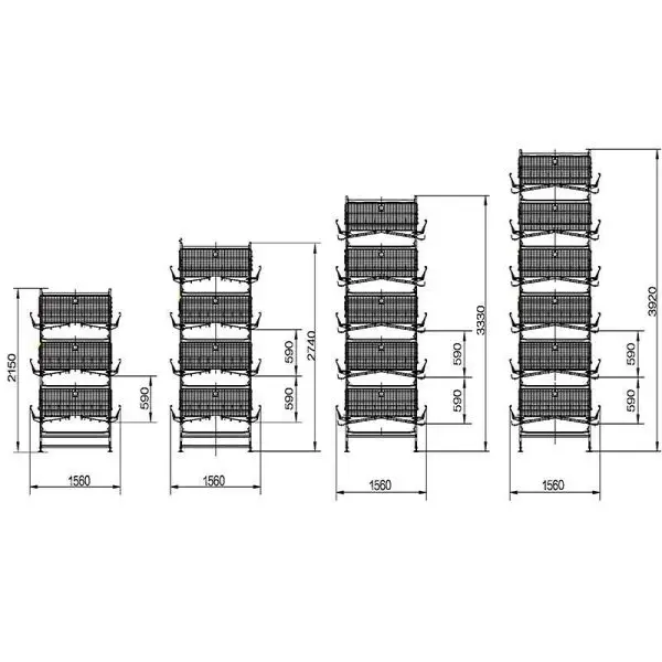 H-type Manual Quail Cage