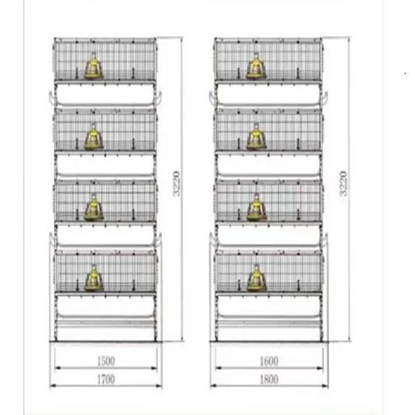 Automatic Broiler Cage-manual bird harvesting