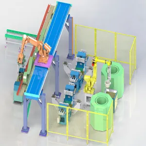 M&aacute;quina de limpieza de culata de automatizaci&oacute;n industrial