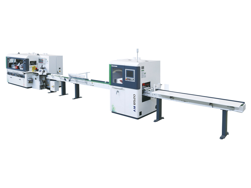 High Speed NC Cross Cut Saw + High Speed Heavy-Duty Four Side Moulder