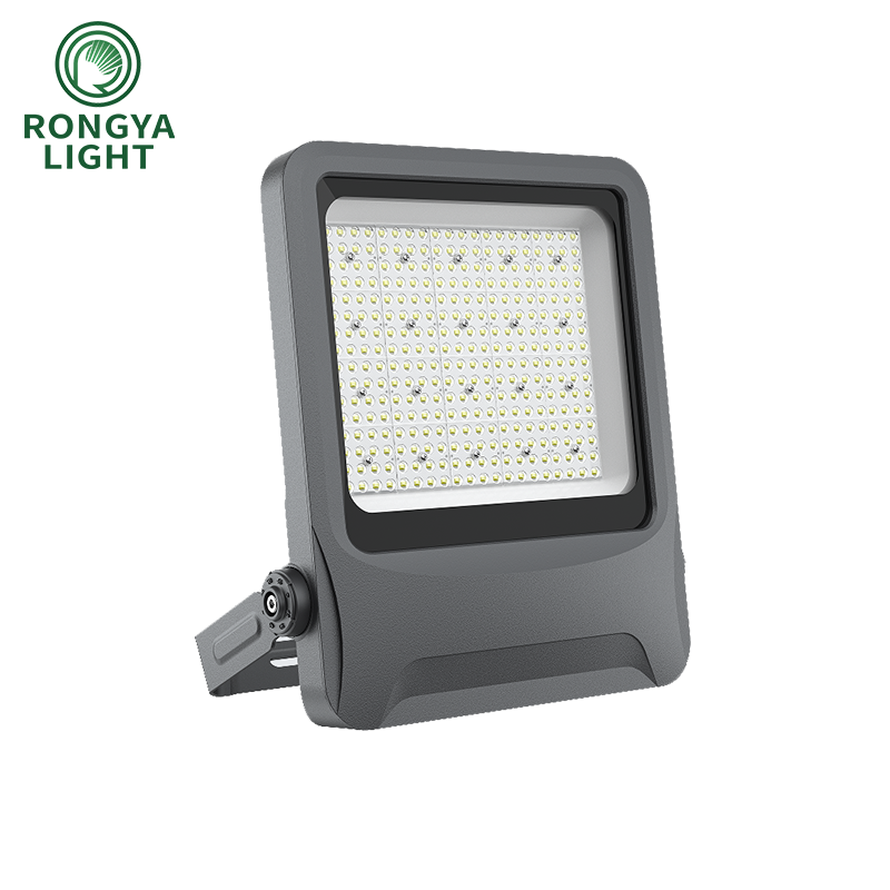 Wide-Beam LED Floodlight with Adjustable Bracket for Sports Venues & Construction Sites