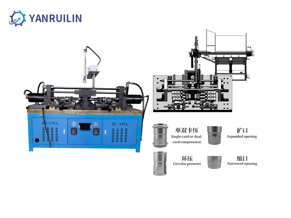 Automated double-sided multi punch pipe end forming machine
