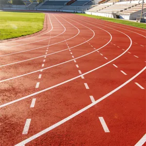 Противоскользящая полностью пластиковая полиуретановая беговая дорожка