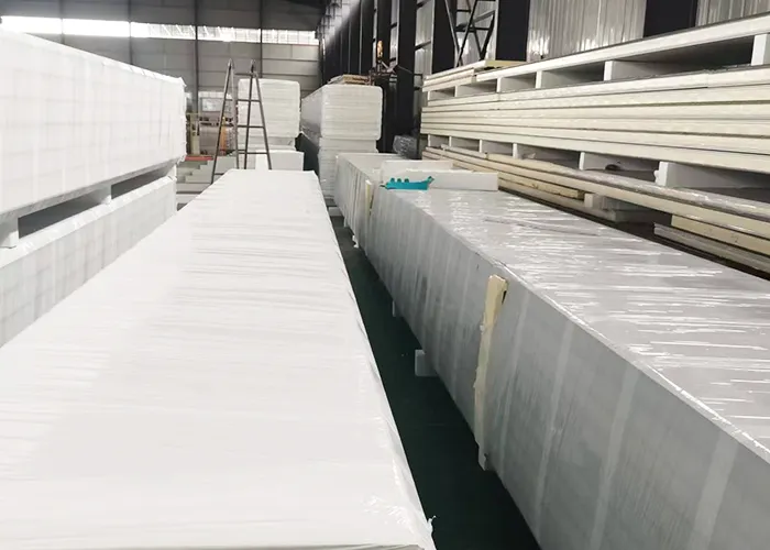 Industrial plant insulation aluminum tiles
