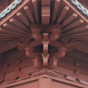 Aluminum alloy antique arch of wooden architecture