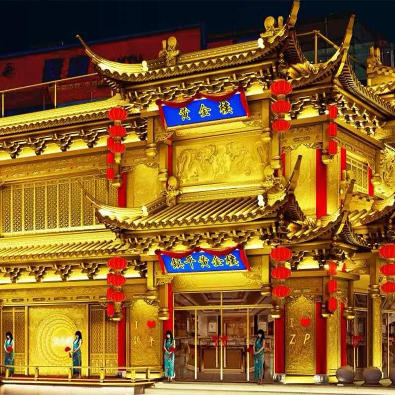 Aluminum alloy golden building