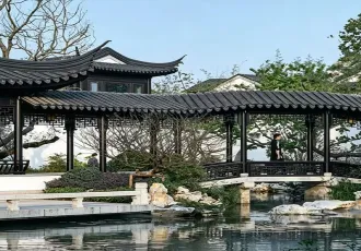 Aluminum alloy antique pavilion