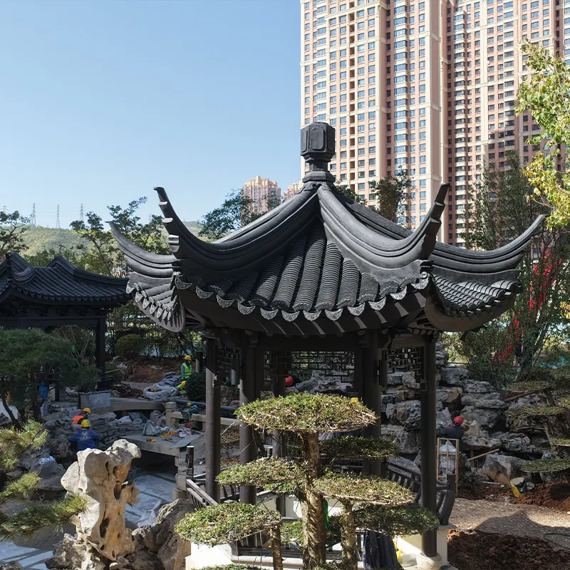Qinghai Xining Pavilion Corridor