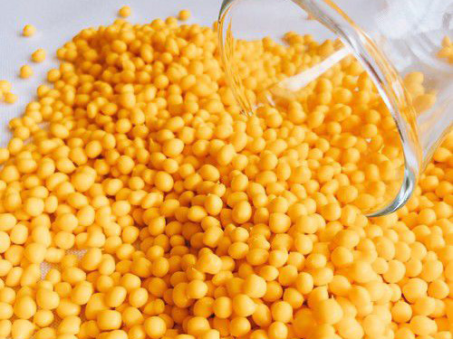 Yellow TPE particles