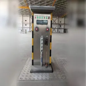 Pop-up industrial frequency electricity and gas source pit