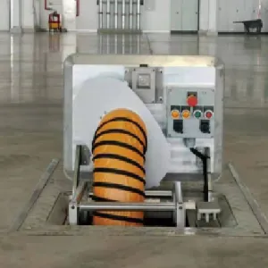 Hatch type fuel tank ventilation pit