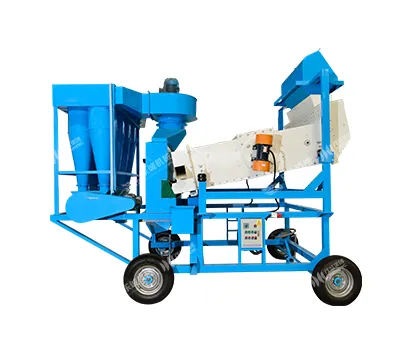 Mobile combination rotary vibrating screen
