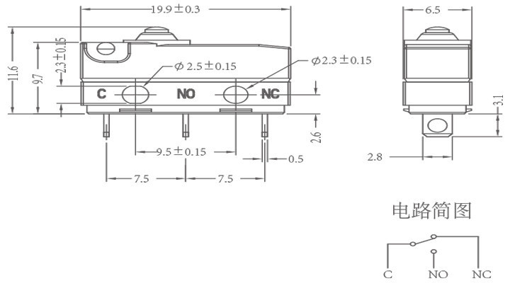 Micro Switch WS18 Series WS18-F03 China Manufacturers - Yueqing Kejian ...