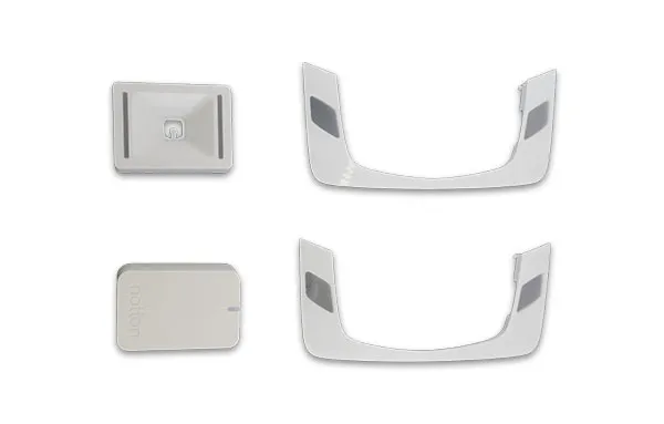 Two-color LENS injection molded parts