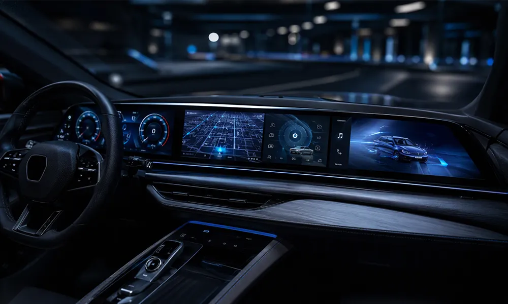 Central control screen + instrument screen