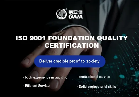 ISO 9001 foundation quality certification