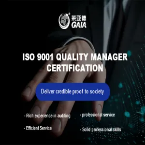 ISO 9001 quality manager certification