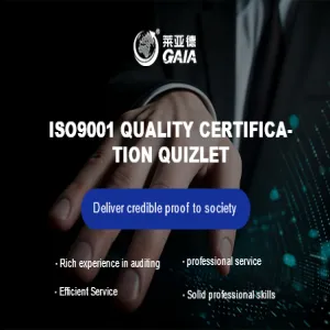 ISO9001 quality certification quizlet