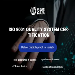 ISO 9001 quality system certification