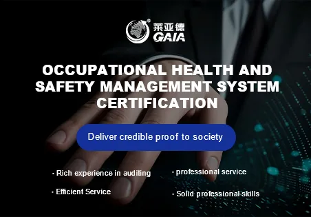 Occupational health and safety management system certification