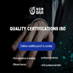 Quality certifications ISO