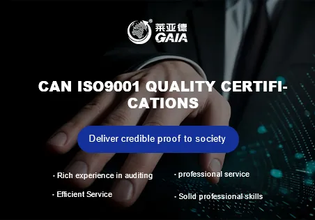 Can ISO9001 quality certifications