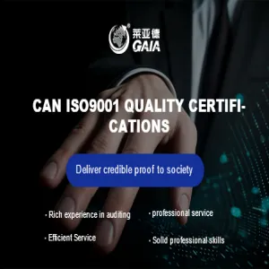 Can ISO9001 quality certifications